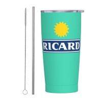 Aperitif แก้ว Anise Ricard 20Oz พร้อมหลอด L แก้วสเตนเลสแก้วคู่รักกันความร้อนแบบสุญญากาศสำหรับดื่ม