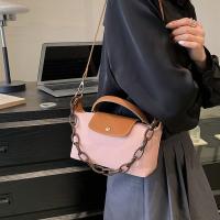 COPOTIYA หนังพียู กระเป๋า Crossbody จุได้มาก ไนลอนทำจากไนลอน กระเป๋าสำหรับผู้หญิง สไตล์เกาหลีแบบ พร้อมห่วงโซ่ กระเป๋าสะพายไหล่แบบสั้น สาวๆ