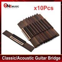 10 Buah Glasik หย่องกีต้าร์คลาสสิคไม้โรสวู้ด Slotted Untuk 6 String Gitar Klasik 185Mm X 30Mm