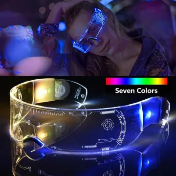  Light Up Glasses,Dark Party Colorful Glowing Glasses,Rechargeable  Music Festival Futuristic Technology Glasses LED Party Glasses,Birthday  Party Supplies : Toys & Games