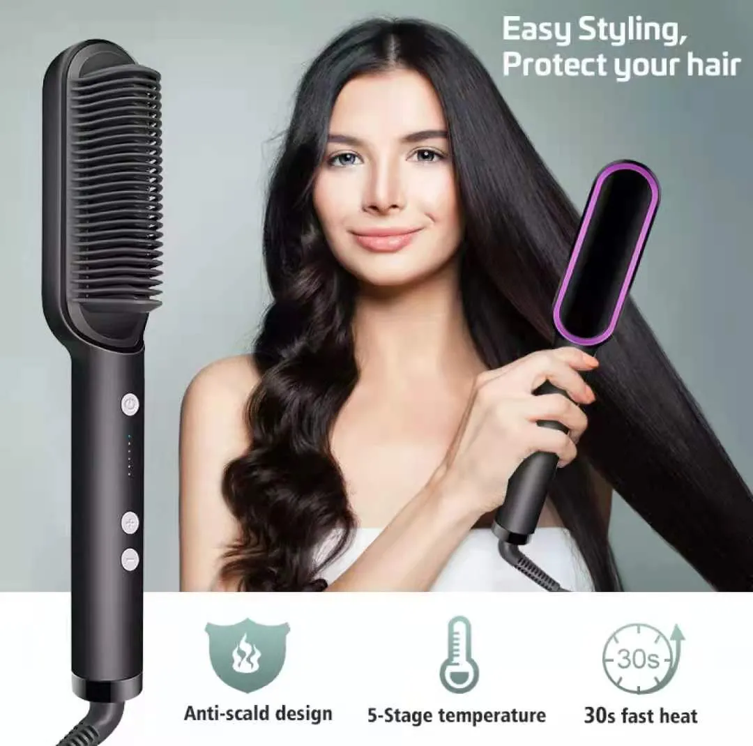 Beauty 2-in-1hair straightener comb hair brush hair curler professional electric curling iron hair style flat iron Fast | Lazada PH Beauty 2-in-1hair straightener comb hair brush hair curler professional electric curling iron hair style flat iron Fast | Lazada PH