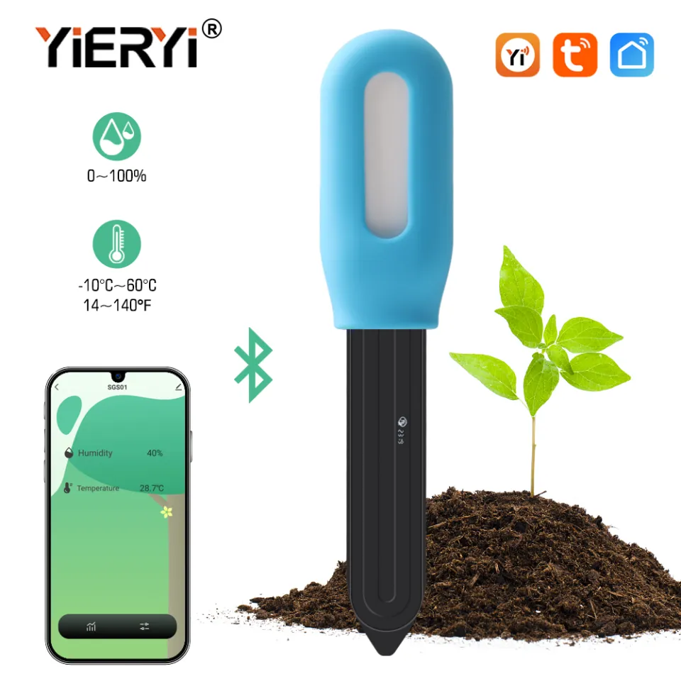 Yizerel 2 Packs Soil Moisture Meter for House Plants, Plant Water Meter  Soil Tester Test Kit Soil Hygrometer Sensor for Indoor & Outdoor Use Garden