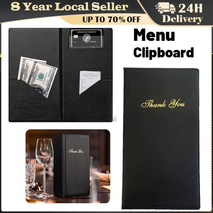 Menu Clipboard Restaurant Bar Covers Holder Cover Recipe Display ...