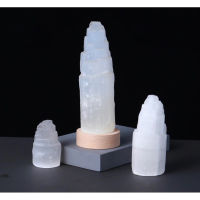 Selenite Tower Lamp - Selente Desk Lamp - Night Light - Crystal Table Lamp - Tower Lamp small Medium Large