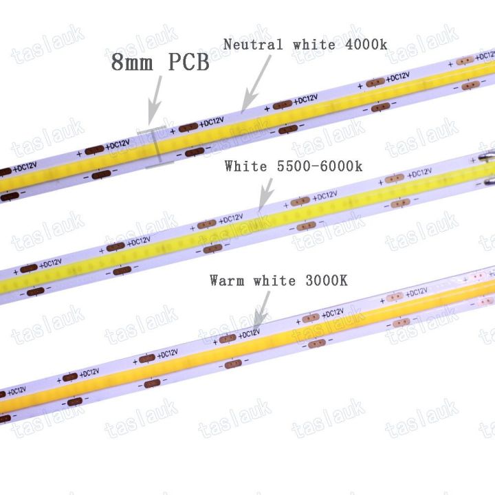 แถบแอลอีดี840-810-608-480แอลอีดีความหนาแน่นสูง-cob-แบบยืดหยุ่น-rgbct-rgb-ไฟ-led-12v-24v-ra80-3000k-4000k-6000k-เทป-led