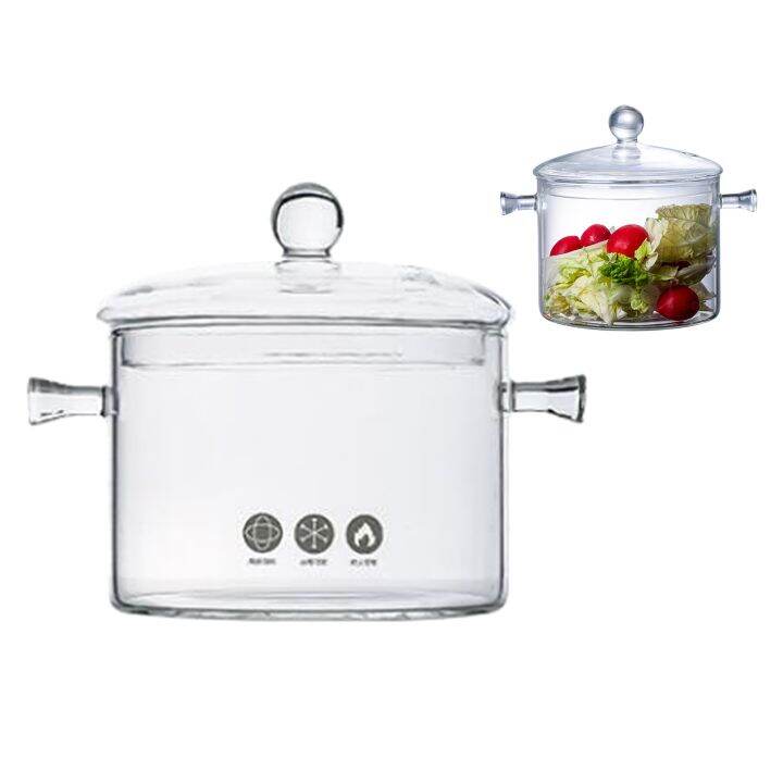 【hot】 High Borosilicate Glass Bowl with Handle Pasta Bowls Heat