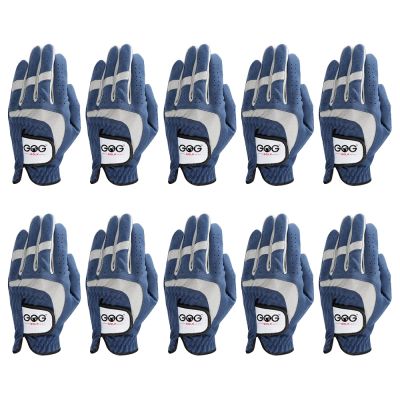 10 PCS Mens Golf Gloves Breathable Blue Soft Fabric Brand GOG Golf Glove Left Hand Drop Ship