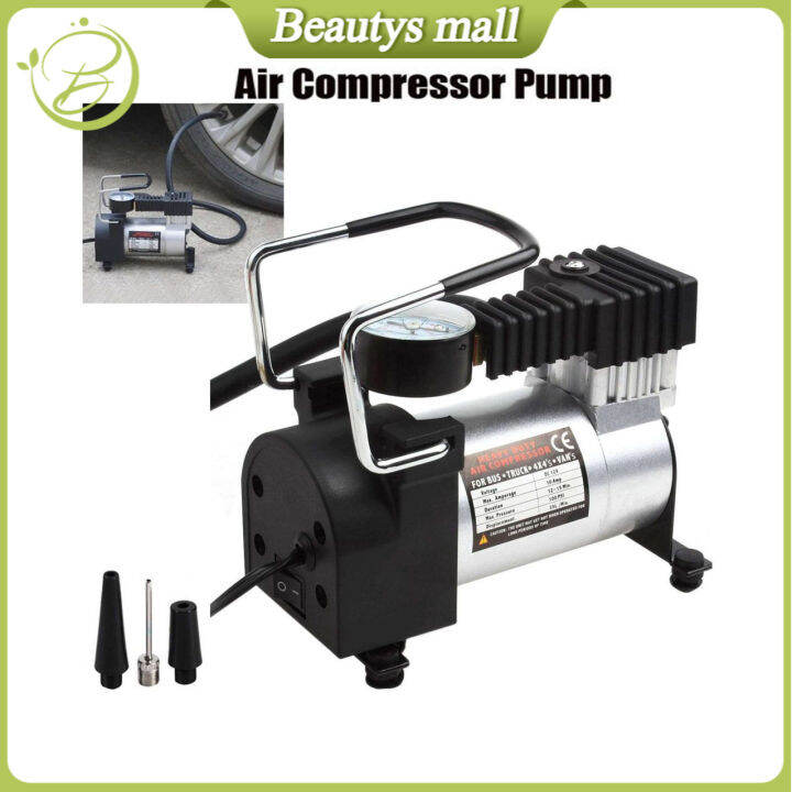 Heavy Duty Metal Electric Car Air Compressor Pump Portable Tire Tyre