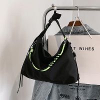 LASGO Niche fashion simple bag 2023 spring and summer fashion simple oblique womens bag personalized ins canvas small square bag 〖WYUE〗