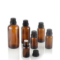 【YF】✖♨  5-100ML Big Glass Drop Bottle Aromatherapy for essential basic massage oil Pipette Bottles Refillable