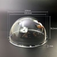 4 Inch Acrylic Indoor / Outdoor CCTV Replacement Clear Camera Dome Housing