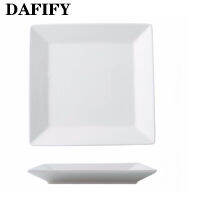 DAFIFY 8นิ้วเซรามิคจานอาหารทรงสีเหลี่ยมเครื่องครัวดินเผา20ซม