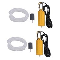 【LZ】✳✱☾  Mini Bomba De Aeração Ultra Silenciosa Para Aquário Aquário Pesca Bomba De Oxigênio Bomba De Ar Amarelo USB 2X