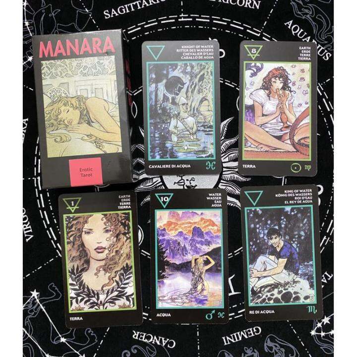 manara-ผู้ใหญ่ดาดฟ้าไพ่ทาโรต์-หนังสือคู่มือกระดาษ-ขนาดใหญ่มาตรฐาน12x7ซม-78แผ่นไพ่ทาโรต์การ์ดการอ่านการ์ด-guidebook-เวอร์ชั่นภาษาอังกฤษ-ไพ่ยิปซี-ไพ่ออราเคิล-ไพ่ทาโรต์-ไพ่ยิบซี-tarot-card