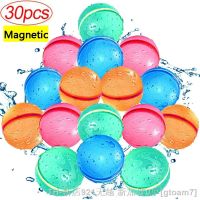 hot【DT】◈❁❃  Magnetic Reusable Balloons Refillable Fill Balls for Kids Pool