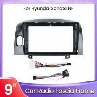 9 Car Radio Fascia For Hyundai Sonata NF 2004-2008 For Android All-in-One Dash Kit Fit Installation Trim Facia Face Panel Frame