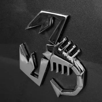 Diy Scorpion 3D Metall Aufkleber Auto Auto Motorrad Logo Abzeichen Emblem  Tail Decals Auto Aufkleber (silber)