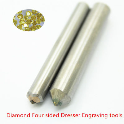 Diamond Engraving tools Dresser letter drag engravers Four sided carving cnc milling cutter Grinding Wheel Dressing 1pc