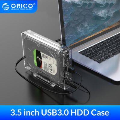 ORICO SATA to USB3.0 HDD Enclosure High Speed 5Gpbs Transparent 3.5 inch Hard Disk Case Support UASP HDD Docking Station