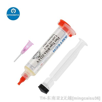 hk☞✲  RMA223 AMETECH Original UV Paste with Syringe Needle for BGA Soldering AMTECH RMA-223 Welding