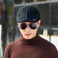 TOHUIYAN Knitted Wool Newsboy Cap Men Winter Warm Hat For Male Duckbill Visor Flat Caps Boina Cabbie Hats Classic Baker Boy Hat