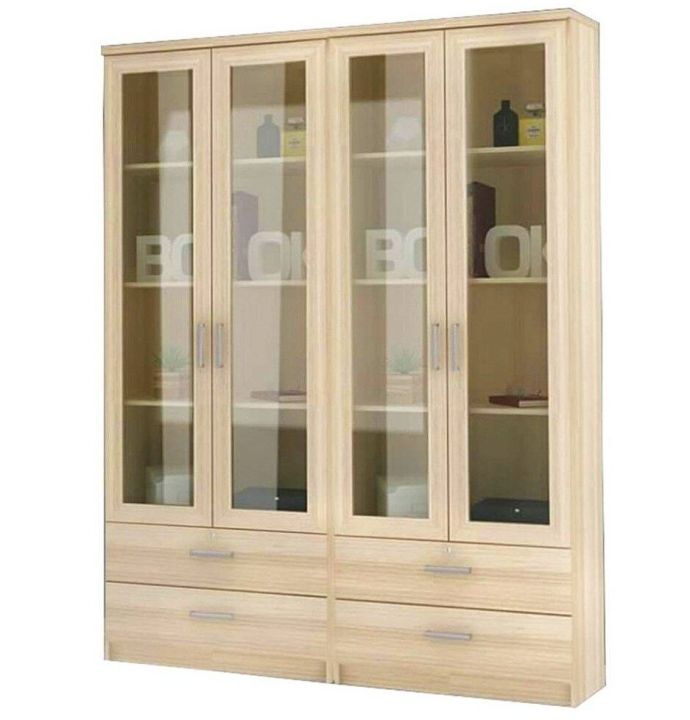 ตู้โชว์กระจก-motif-160-cm-model-mt-4-4-ดีไซน์สวยหรู-สไตล์เกาหลี-4-ประตูบานเปิด-4-ลิ้นชัก-สินค้ายอดนิยมขายดี