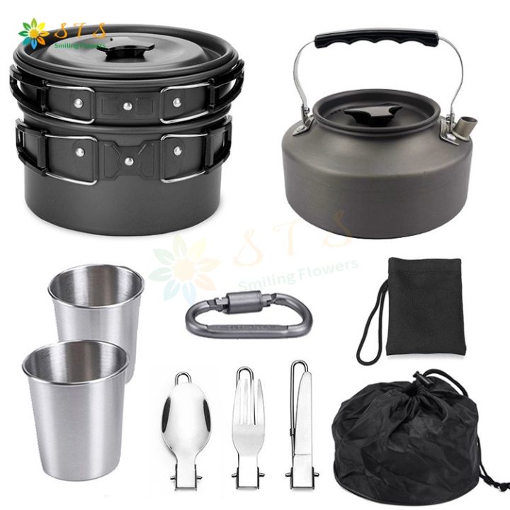 Ballarini Click & Cook - Cooking pot set 3 pcs - Made of aluminum, Camping  Cook Set, Camping Pans, Camping Cooking Equipment, Camping Tableware, 12v  Appliances for Camping, Camping Accessories