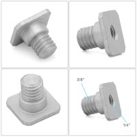 สกรูกล้อง1/4นิ้วตัวผู้ไปยังตัวปรับเกลียวเกลียวตัวผู้1/4 "ตัวเมียเธรด1/4" 3/8ขาตั้งกล้องตัวผู้ขาตั้งเดี่ยวหัวกลมกล้องถ่ายรูป