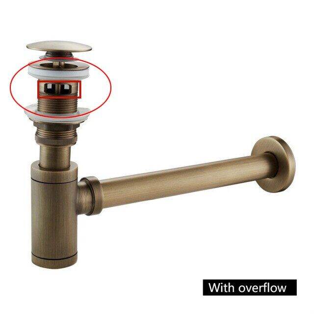 Bathroom Basin Bottle Trap Drain Gold Modern Sink Pop Up Filter Fixture