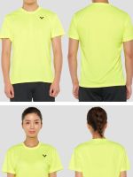 Victor Running VICTOR Triumph Badminton Mens And Womens Short Sleeve T-Shirt Uniform Shirt Collar Thin Air Training Suit