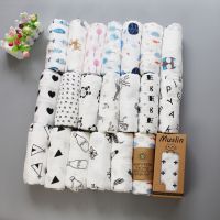 ❣✎✠ 115x115cm Cotton Baby Blankets Newborn Soft Organic Cotton Baby Blanket Muslin Swaddle Wrap Feeding Burp Cloth Towel Bath Towel