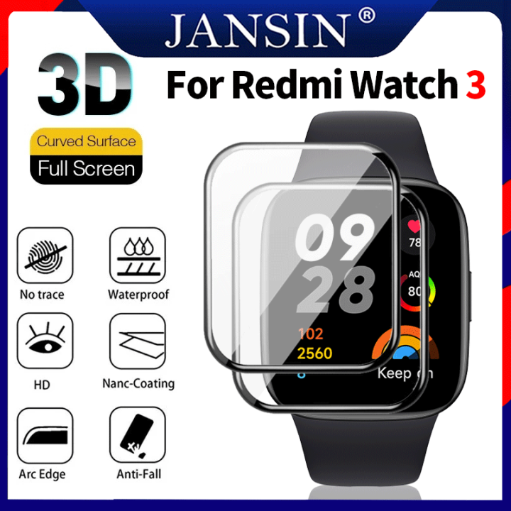 jansin-ฟิล์ม-สำหรับ-redmi-watch-3-เคสกันรอยหน้าจอ-ฟิล์มกันรอย-3d-สำหรับ-redmi-watch-3-สมาร์ทวอทช์-รัดข้อมือสายฟิล์ม
