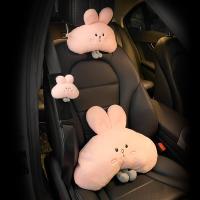 Car Seat Headrest Car Neck Pillow Waist Pillow Car Pillow A Pair of Cute Cartoon Pillow Female Car Seat Headrest Neck Rest