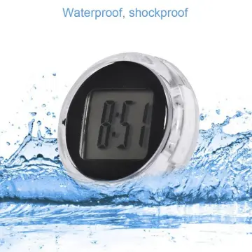 Small waterproof digital on sale clock motorcycle