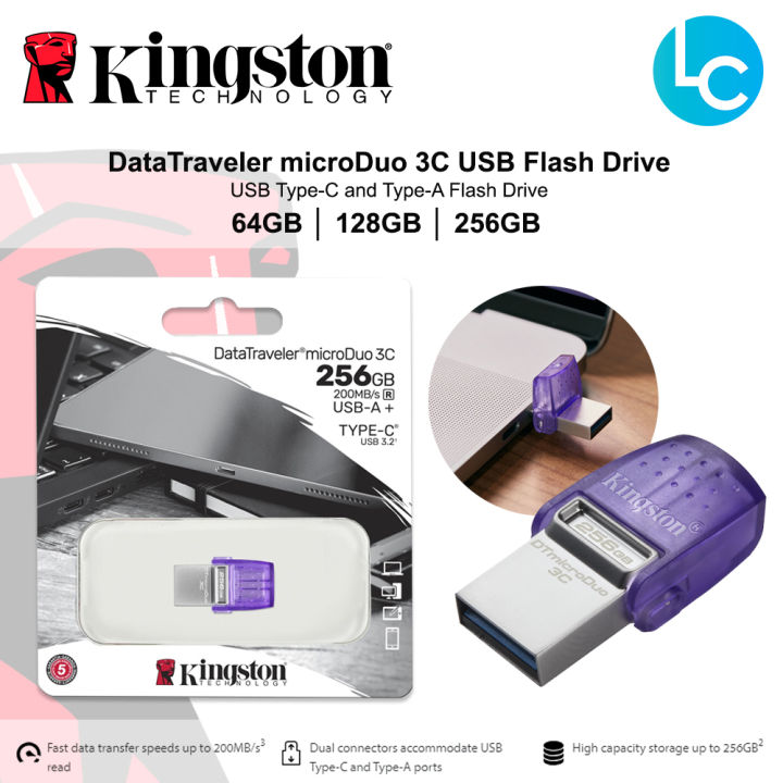 Kingston Datatraveler Microduo 3c Dual Drive Otg Usb Type C Flash Drive Pendrive Usb 32 Gen1 5136