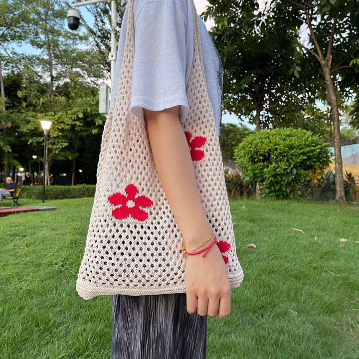tote-beach-bags-woven-shopping-simple-large-capacity-shoulder-bag-handbag-flower-womens