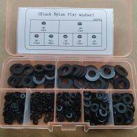 500pcs M2 M2.5 M3 M4 M5 M6 M8 Black white Nylon Flat Washer Plastic Insulation Spacers Seals Gasket Washers Ring Kit