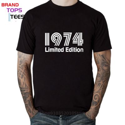 1974 Limited Edition Funny Birthday Graphic T-Shirt Mens Summer Style Fashion Short Sleeves Oversized Streetwear T Shirts