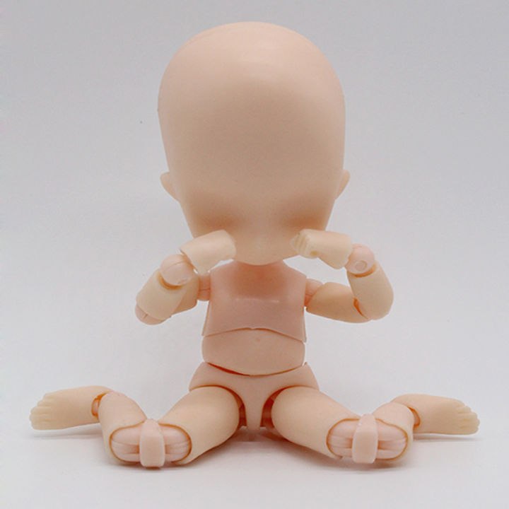 buananmanga-ศิลปินการ์ตูน-diy-หุ่นของเล่นขยับได้มินิ1-12ตุ๊กตาเด็กทารกนู้ดวาดรูปตุ๊กตาขยับแขนขาได้ของเด็กทารกของเล่นตุ๊กตา