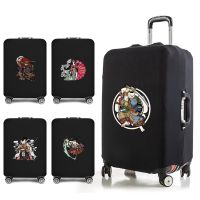 Luggage Cover Elasticity Thicken Luggage Protective Covers 2023 Anime Samurai for 18-28 Inch Travel Accessories Suitcase Case