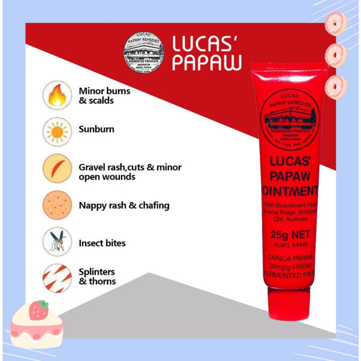 Australia Original Lucas' Papaw Ointment Moisturizer ↔ lip balm ↔ burn ...