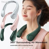 2023 Portable Neck Fan 5000mAh Foldable USB Rechargeable Bladeless Mute Wearable Neckband Fans Air Cooling Fan for Sports