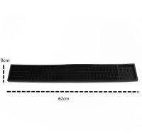 เสื่อบาร์ยางกันลื่น แผ่นรองจานรองแก้ว 60x8 ซม. สูง 1 ซม. Rubber Bar mat 60x8 cm. รหัส 1029