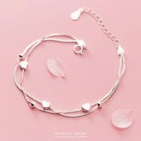 MeeningBrand ❥ สร้อยข้อมือเงิน HEARTS [01-0024]