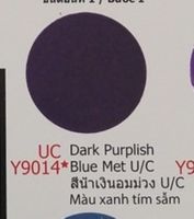 สีสเปรย์ซามูไร รถยามาฮ่า รองพื้นสีน้ำเงินอมม่วง U/C เบอร์ UCY9014 * Dark Purple Blue Met U/C - SAMURAI SPRAY YAMAHA - 400ml