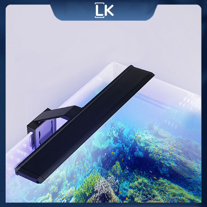 L&K Aquarium led 10-50cm fish tank blue and white aquarium clip light ...