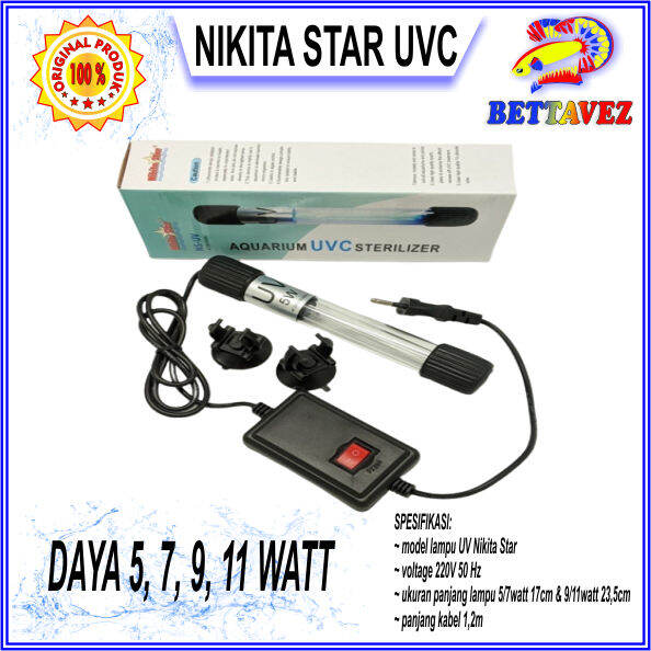 Lampu Uv Aquariuma Nikita Star Ns Uv Watt Aquarium Uvc Sterilizer