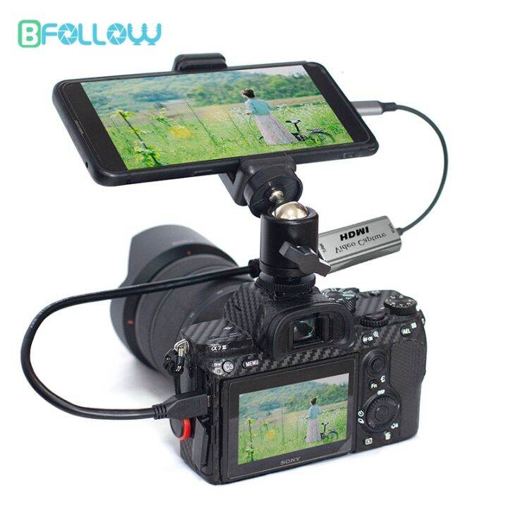 【CW】 BFOLLOW Android Phone Tablet as Camera Monitor Camcorder Adapter