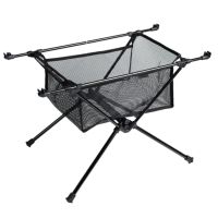 Portable Folding Table Storage Net Shelf Bag Stuff Mesh For Picnic Outdoor Camping Barbecue Kitchen Folding Table Rack Hanging Edge Corner Guards