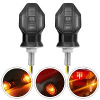 2pcs Universal M3 Motorcycle Turn Signals Lights Mini LED Indicator Blinkers Amber Flashers Directional AccessoriesSignal Light Assemblies Parts